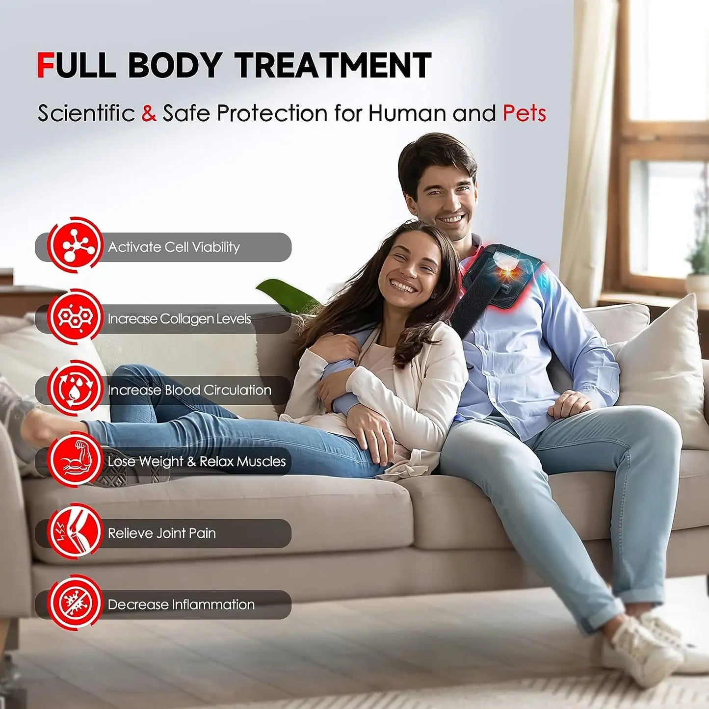 60 LEDs Red&Infrared Light Therapy Belt
